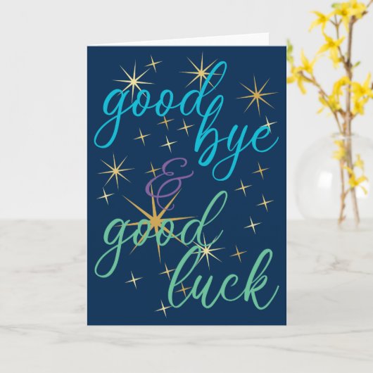 さようなら カード (黄色い花)