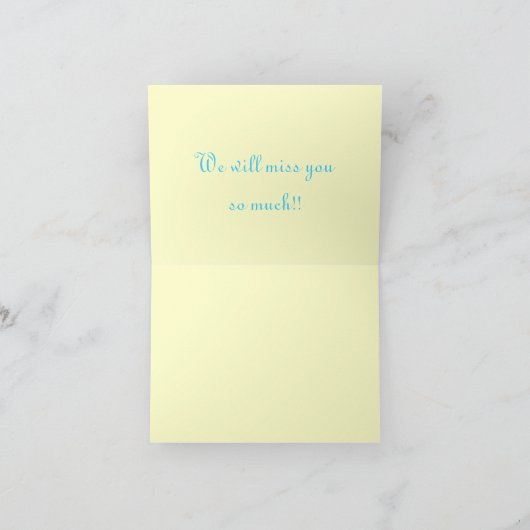 さようなら カード (内部)