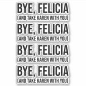 さようなら、フェリシア（そしてカレンを連れて行け） シール (正面)
