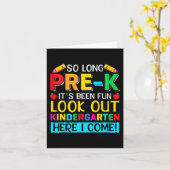 さようなら プレキンダーガーデン ここで卒業 最後の日 カード (黄色い花)