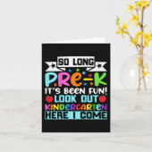 さようなら、プレキンダーガーデン！ここで卒業！最後の1日  カード (黄色い花)