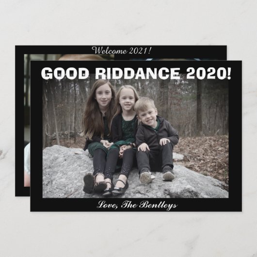 さようなら!ホリデーカード シーズンカード (正面/裏面)