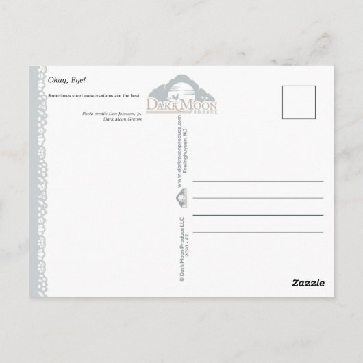 さようなら！- ポストカード (裏面)