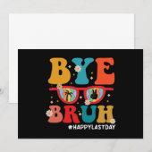 さようなら、仲間よ、先生！学校最後の日、夏が始まるぜ！ 招待状 (正面/裏面)