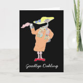 さようなら、安全な旅を カード (正面)