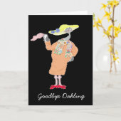 さようなら、安全な旅を カード (黄色い花)