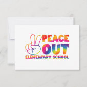 さようなら 小学校 タイダイ 最後の日 サンキューカード (正面)