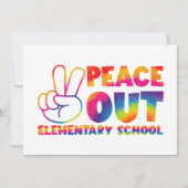 さようなら 小学校 タイダイ 最後の日 案内状 (正面)