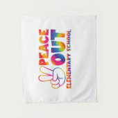 さようなら 小学校 タイダイ 最終日 タペストリー (正面)