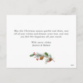 さようなら 年間 面白い 年間レビュー クリスマス フォト カード (裏面)