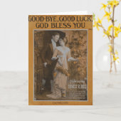 さようなら、幸運、神は賛美します カード (黄色い花)