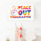 さようなら 幼稚園 タイダイ 最後の登校日 横断幕 (インサイチュ)