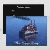 さようなら！旅立ちパーティーのご案内 招待状 (正面/裏面)