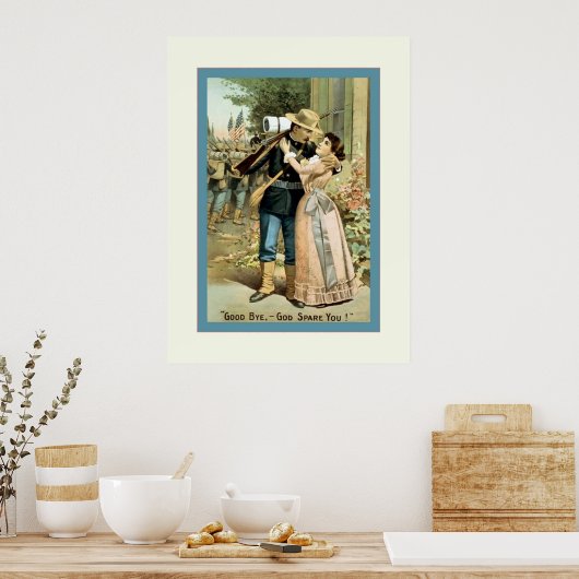 さようなら – 神の恵み!~ヴィンテージ内戦 ポスター (キッチン)