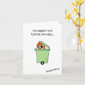 さようなら – 私はあなたは悲し離れみます カード (黄色い花)