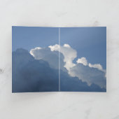 さようなら 聖書詩篇23:4 悪を恐れず... カード (内部)