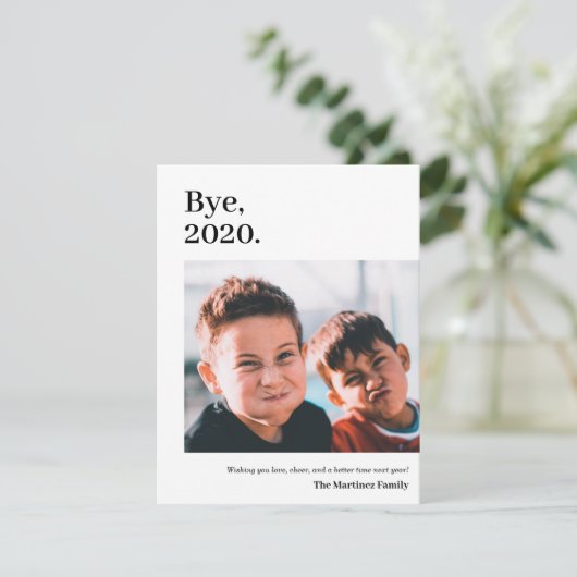 さようなら、2020。面白い現代の写真 シーズンカード (スタンド正面)