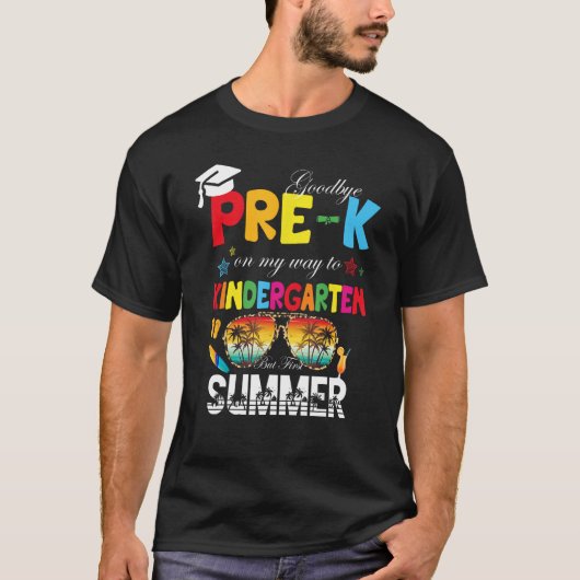さようならK前卒業へ幼稚園ハローサム Tシャツ (正面)