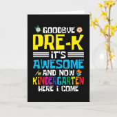 さようならPre-K now幼稚園 カード (黄色い花)