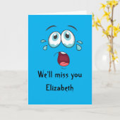 さよおもしろいうなら行恋しく思くぞ遠くに カード (黄色い花)