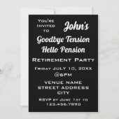 さよならおもしろいテンションパパ退職パーティー 招待状 (正面)