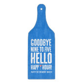 さよならおもしろい9へ5ハローハッピーアワー退職 カッティングボード (正面)