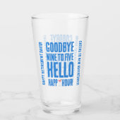 さよならおもしろい9へ5ハローハッピーアワー退職 タンブラーグラス (裏面)