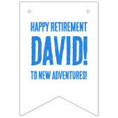 さよならおもしろい9へ5ハローハッピーアワー退職 バンティングフラッグ (第2の旗)