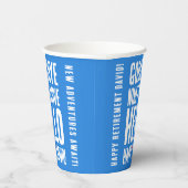 さよならおもしろい9へ5ハローハッピーアワー退職 紙コップ (右)