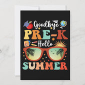 さよならおもしろいPre-k Hello Summer Pre-k卒業式 案内状 (正面)
