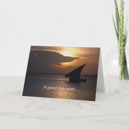 さよならの願いを折り畳んだグリーティングカード カード