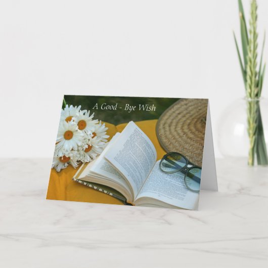 さよならの願いを折り畳んだグリーティングカード カード (正面)