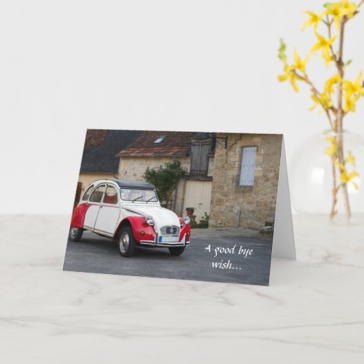 さよならの願いを折り畳んだグリーティングカード カード (黄色い花)