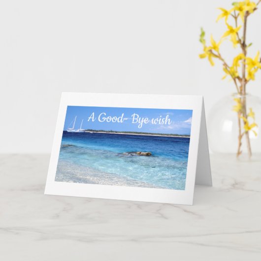 さよならの願い カード (黄色い花)