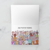 さよならをなびく人々の風刺画 カード (内部)