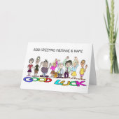 さよならを振る人々の風刺画 カード (正面)