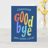 さよならカラフルと幸運のお別れ カード (黄色い花)