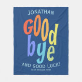 さよならカラフルと幸運のお別れ フリースブランケット (正面)