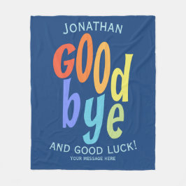さよならカラフルと幸運のお別れ フリースブランケット