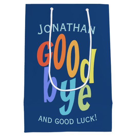 さよならカラフルと幸運 ミディアムペーパーバッグ (裏面)