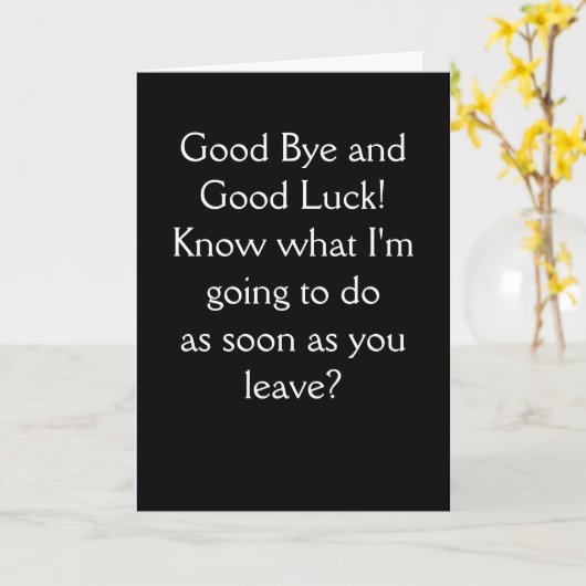 さよならカード カード (黄色い花)