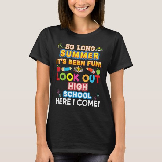 さよならサマー高校に来るぞ Tシャツ (正面)