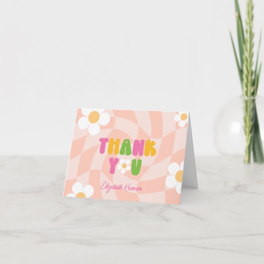 さよならシングルディジットの女の子たち 10歳の誕生日パーティー サンキューカード (正面)