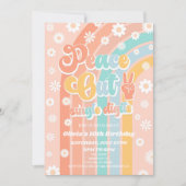 さよならシングルディジットデイジー10歳の誕生日パーティー 招待状 (正面)