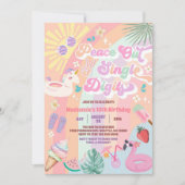 さよならシングルディジット グルービーダイジー 誕生日 招待状 (正面)