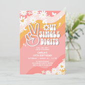 さよならシングルディジット ダイジーヒッピー70's誕生日 招待状 (スタンド正面)