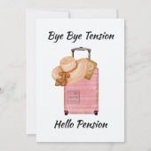 さよならストレス こんにちは年金 リタイアメント トラベル 招待状 (正面)
