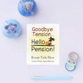 さよならテンション、ハローペンションおもしろいリタイア チラシ (シングル)