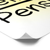 さよならテンション、ハローペンションおもしろいリタイア ポスター (角)