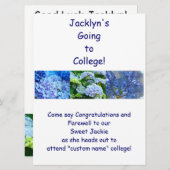 さよならパーティの招待状ズブルーアジャンジャ 招待状 (正面/裏面)